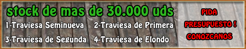 Stock Traviesas Recuperadas o recicladas